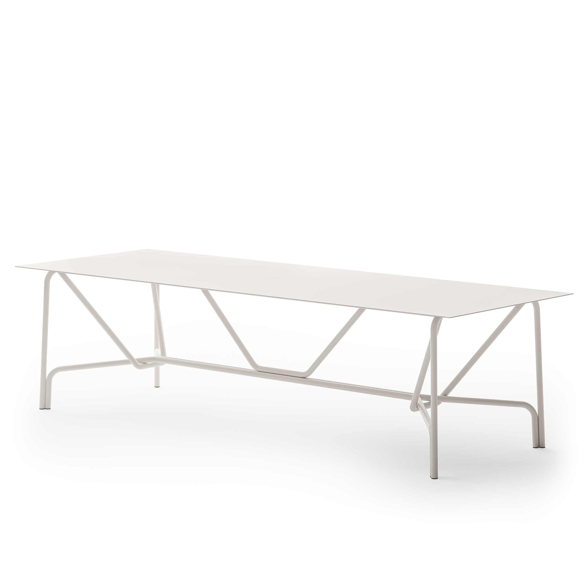 Salò Outdoor Dining Table – Modernist Aluminium Designer Piece by Matteo Thun