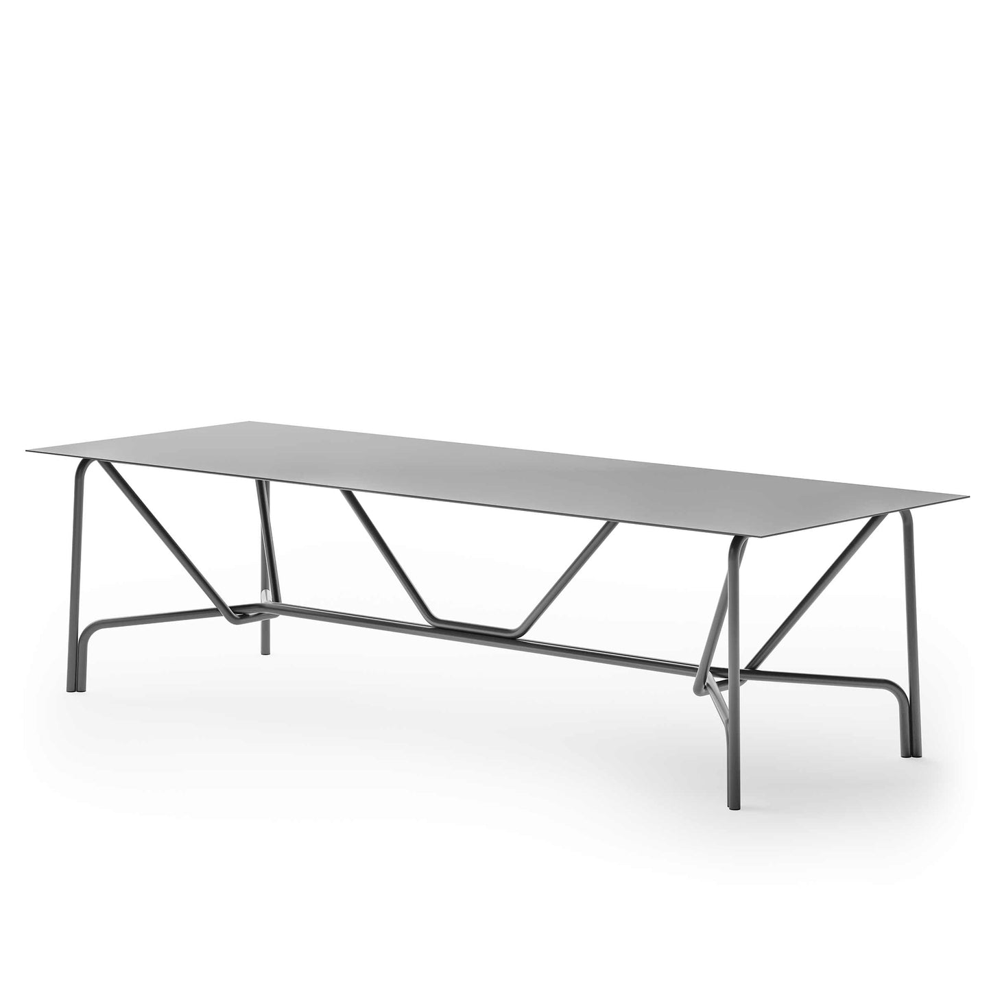 Salò Outdoor Dining Table – Modernist Aluminium Designer Piece by Matteo Thun
