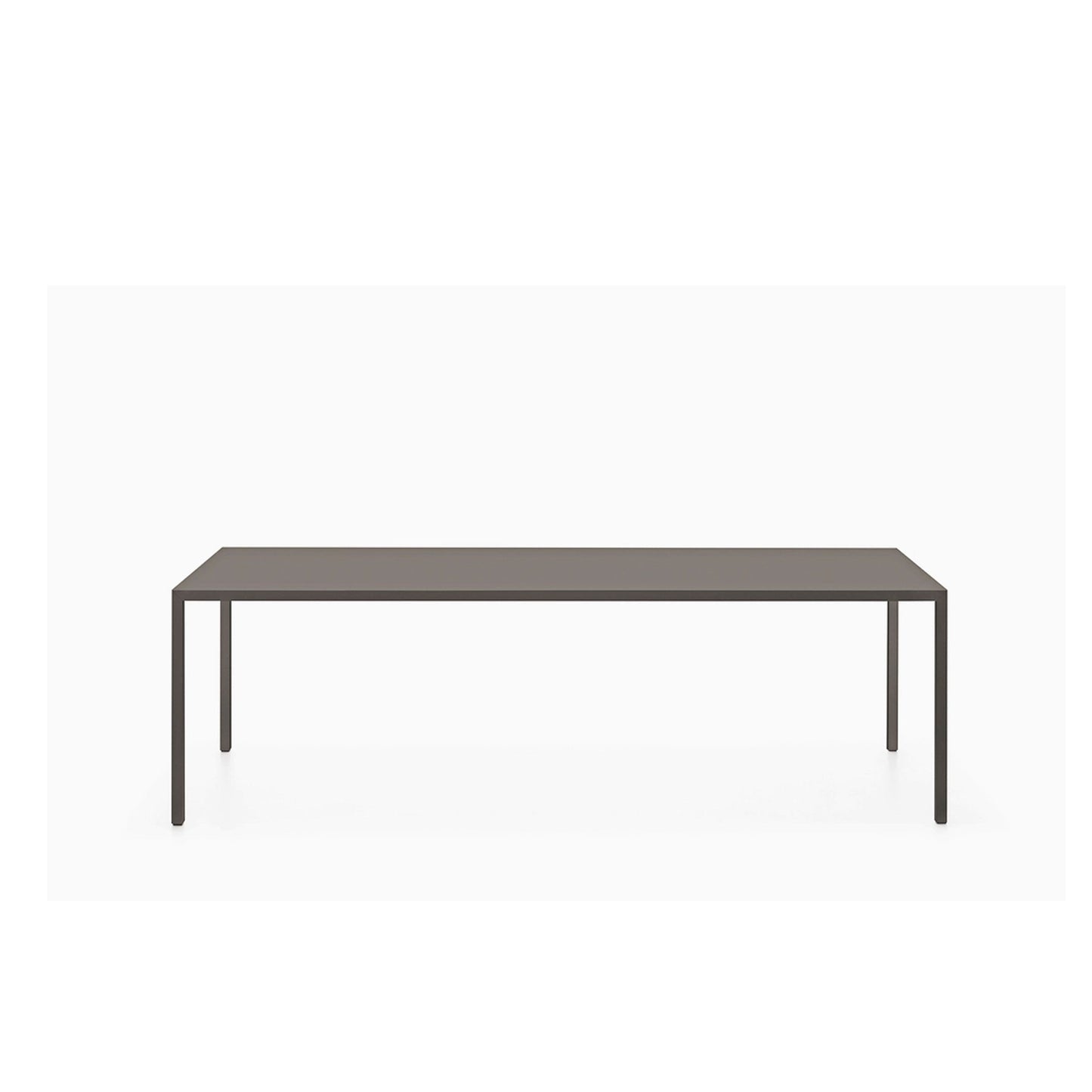 Minimalist Dining Table 55" – Solid Surface White Statement Piece | F042501