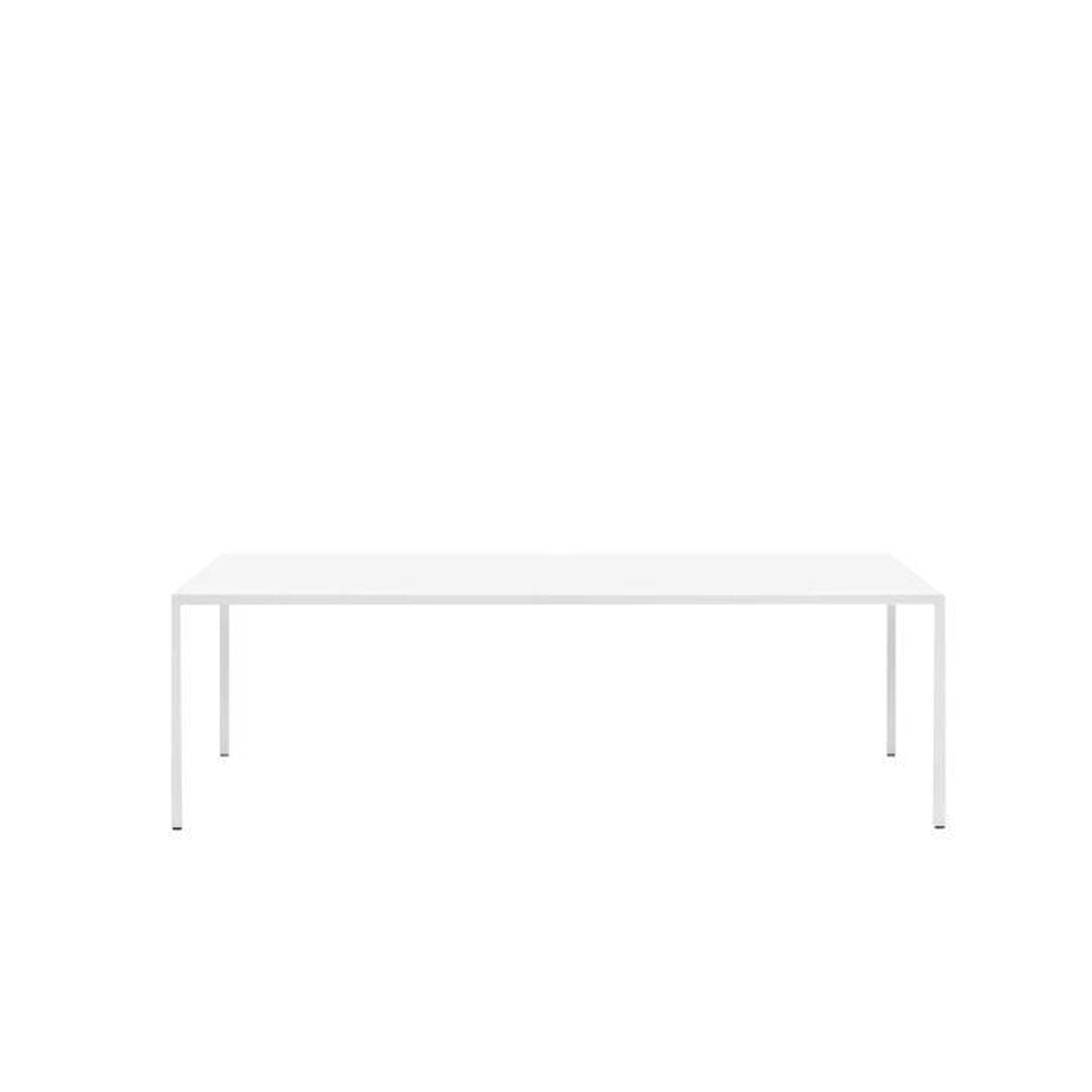 Minimalist Dining Table 55" – Solid Surface White Statement Piece | F042501