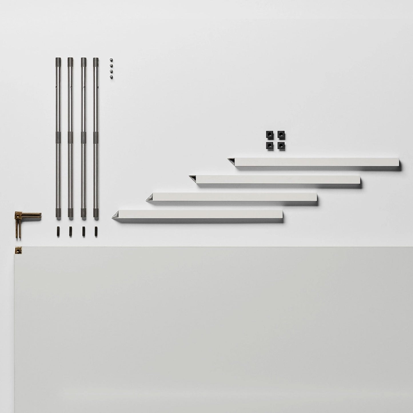 High Working Table – Monomaterial Tension System – Solid Surface Statement Piece