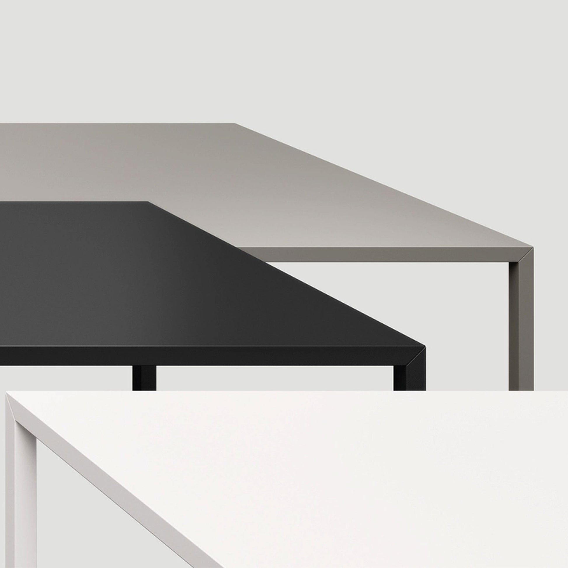 High Working Table – Monomaterial Tension System – Solid Surface Statement Piece