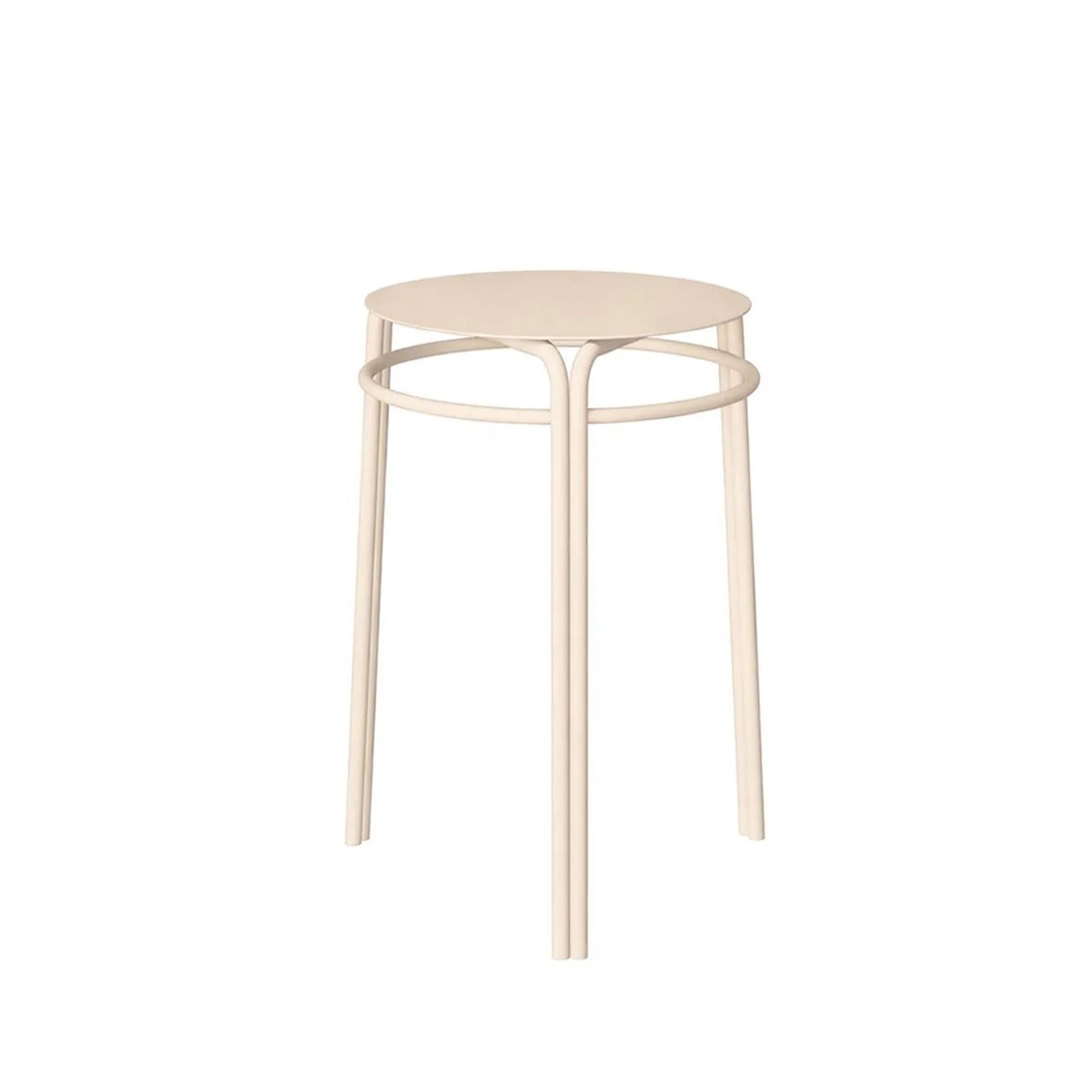 Salò Tall Round Bar Table – Matte Aluminum Outdoor Statement Piece