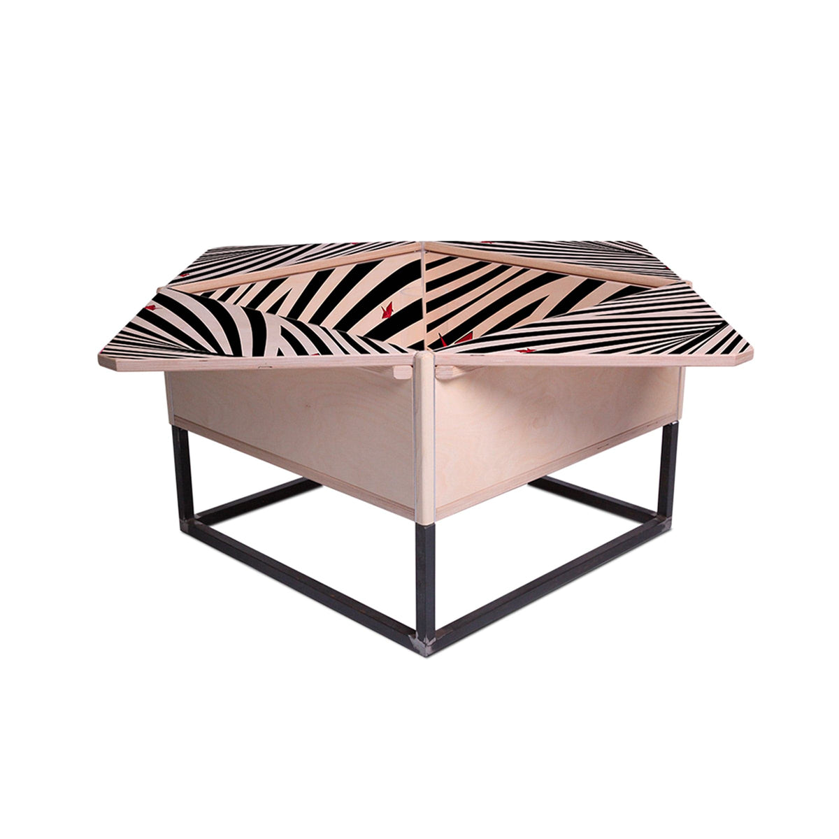 Luxury PETALO MAXI Wood Coffee Table Modern Italian Style for Villa