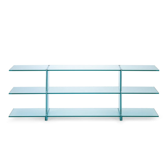 Teso Console Table – Floating Glass Shelves by Renzo Piano | F2720CO150TR20
