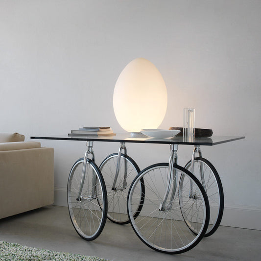 Luxury TOUR Glass Metal Side Table Modern Italian Style for Villa