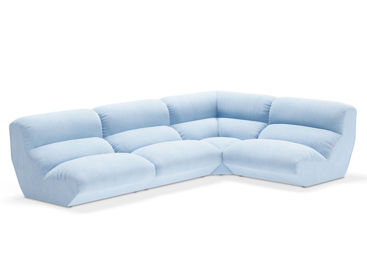 Luxury Hi Lo Modular Sofa Modern Italian Style for Villa