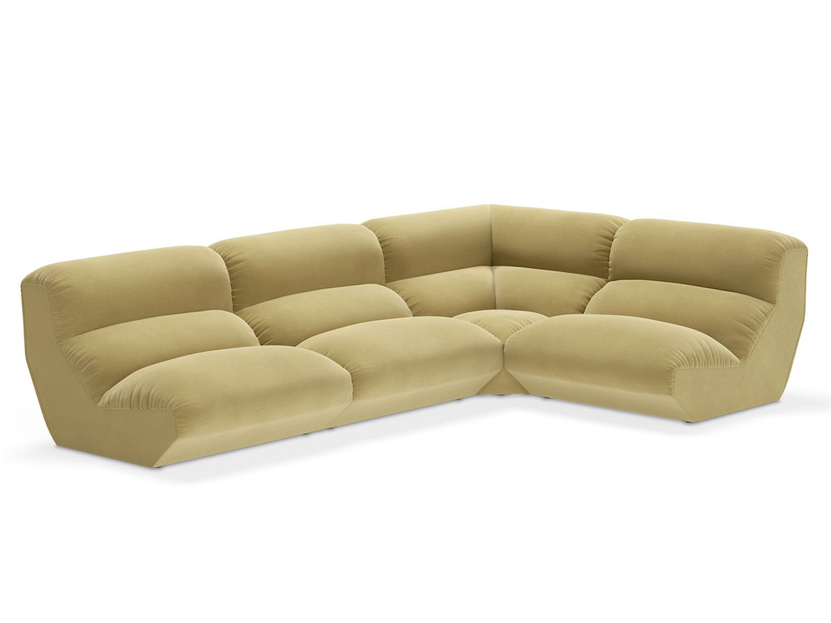 Luxury Hi Lo Modular Sofa Modern Italian Style for Villa