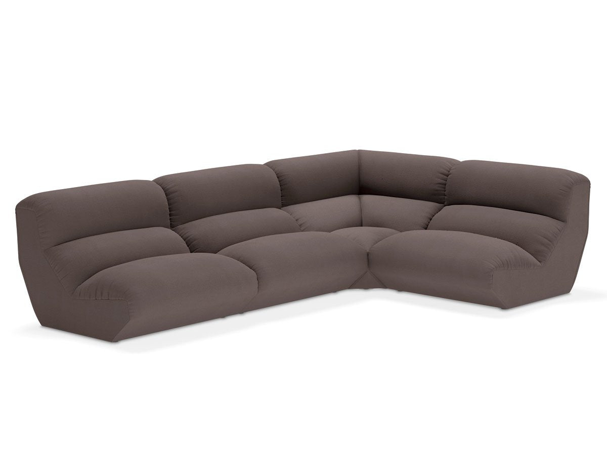 Luxury Hi Lo Modular Sofa Modern Italian Style for Villa