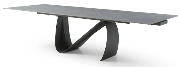 Luxury Modern Calista Ceramic Dining Table - Sicilian grey