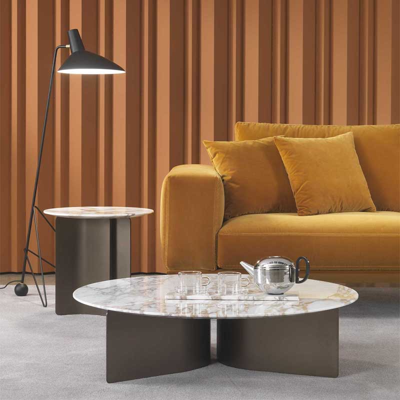 Luxury Wave Coffee Table Modern Italian Style for Villa