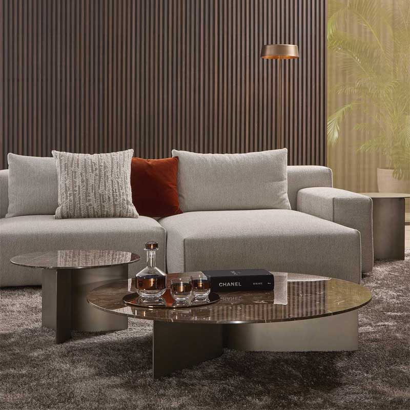 Luxury Wave Coffee Table Modern Italian Style for Villa