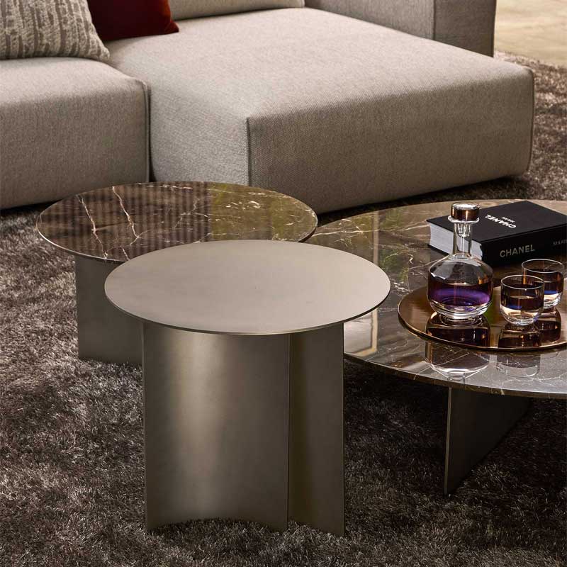 Luxury Wave Coffee Table Modern Italian Style for Villa
