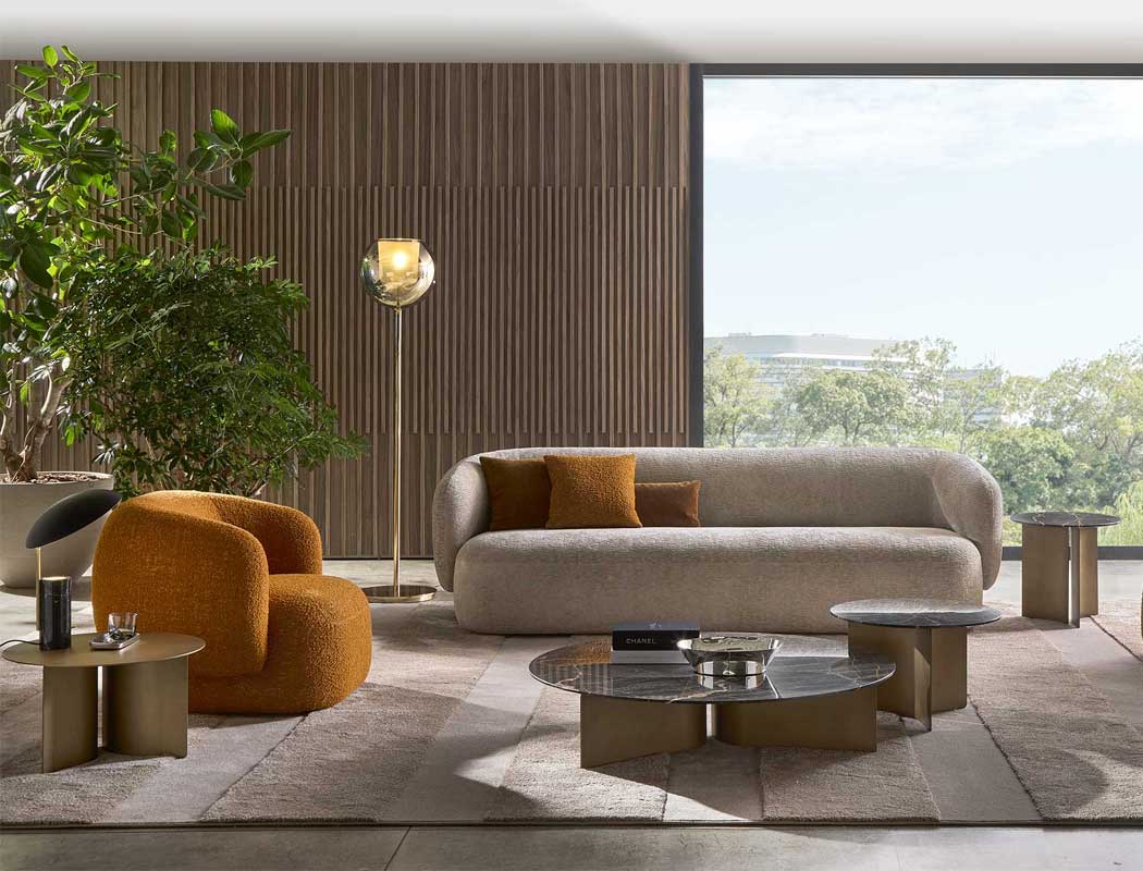 Luxury Wave Coffee Table Modern Italian Style for Villa