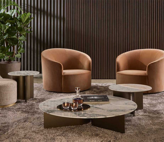 Luxury Wave Coffee Table Modern Italian Style for Villa