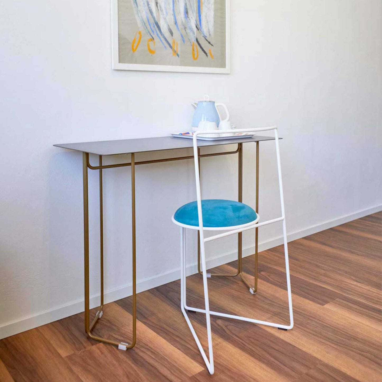 Dining Chair – Flow Chair Sculptural Design – Steel & Velvet – LapiegaWD – Contemporary