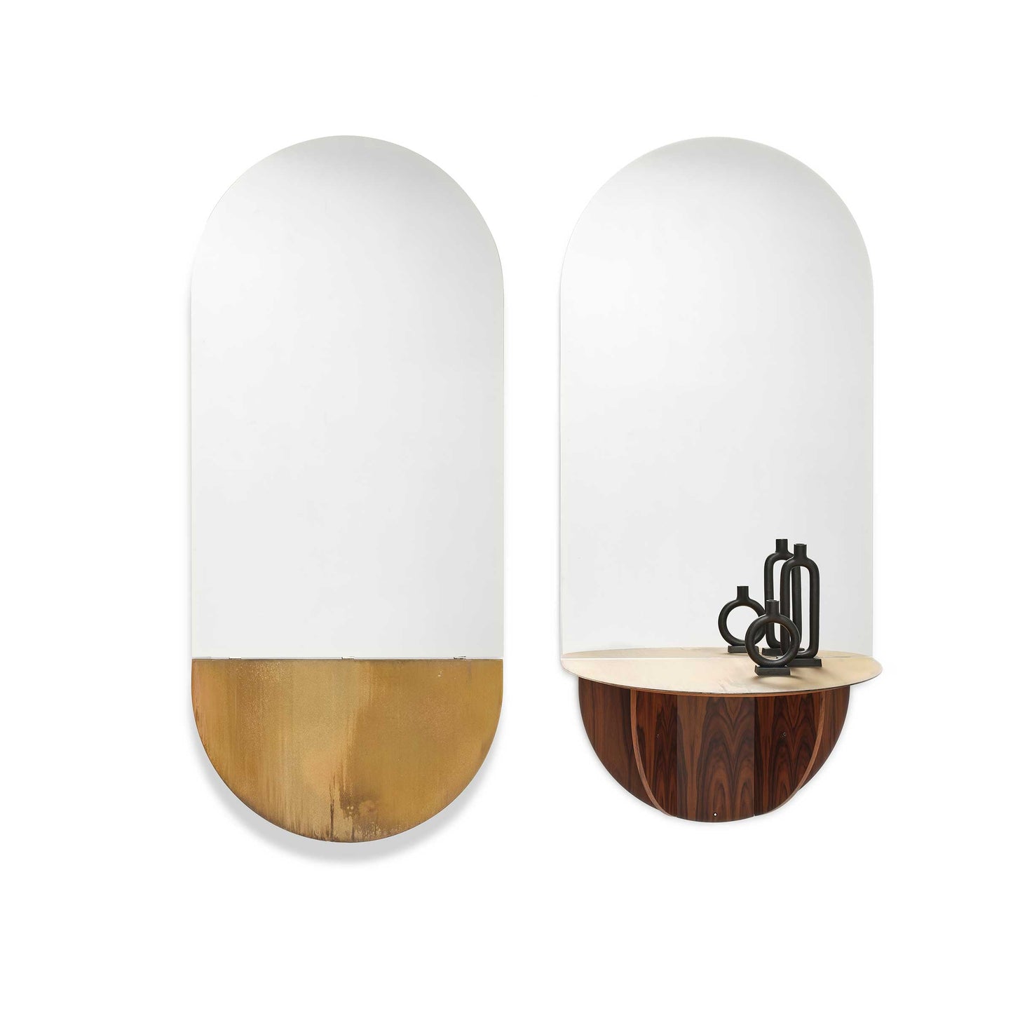 Mogg Brame Console Wall Mirror – Italian Designer Santos Rosewood