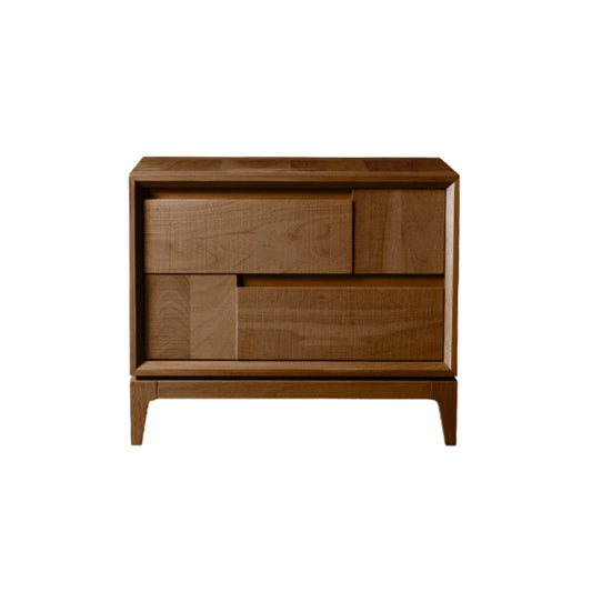 Luxury TRAMA E ORDITO Wood Bedside Table Modern Italian Style for Villa