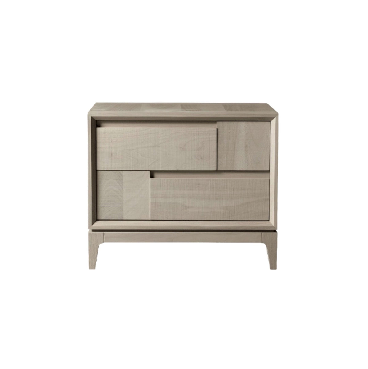 Luxury TRAMA E ORDITO Wood Bedside Table Modern Italian Style for Villa