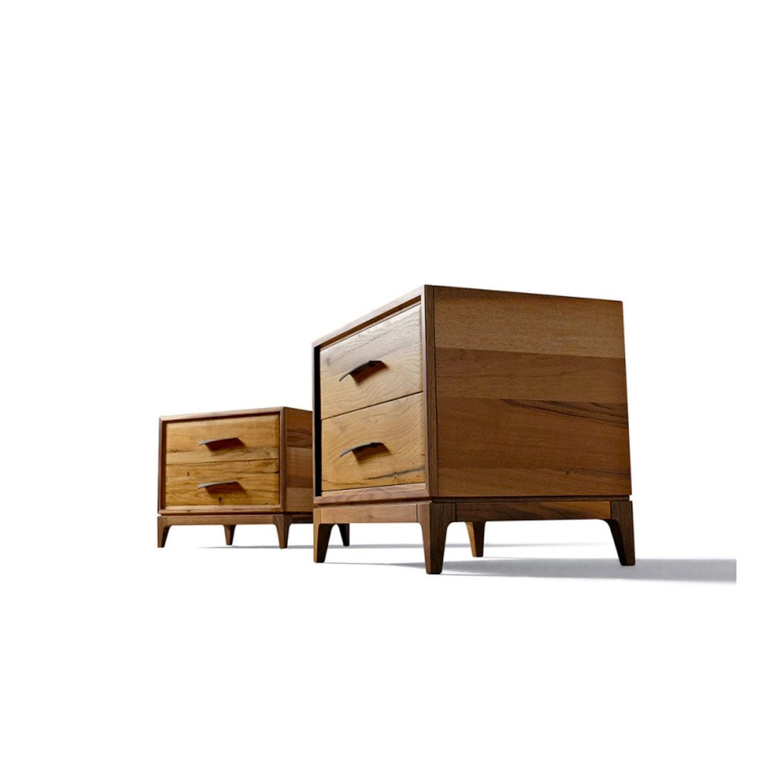 Luxury VELO Wood Bedside Table Modern Italian Style for Villa