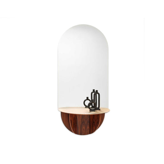 Mogg Brame Console Wall Mirror – Italian Designer Santos Rosewood
