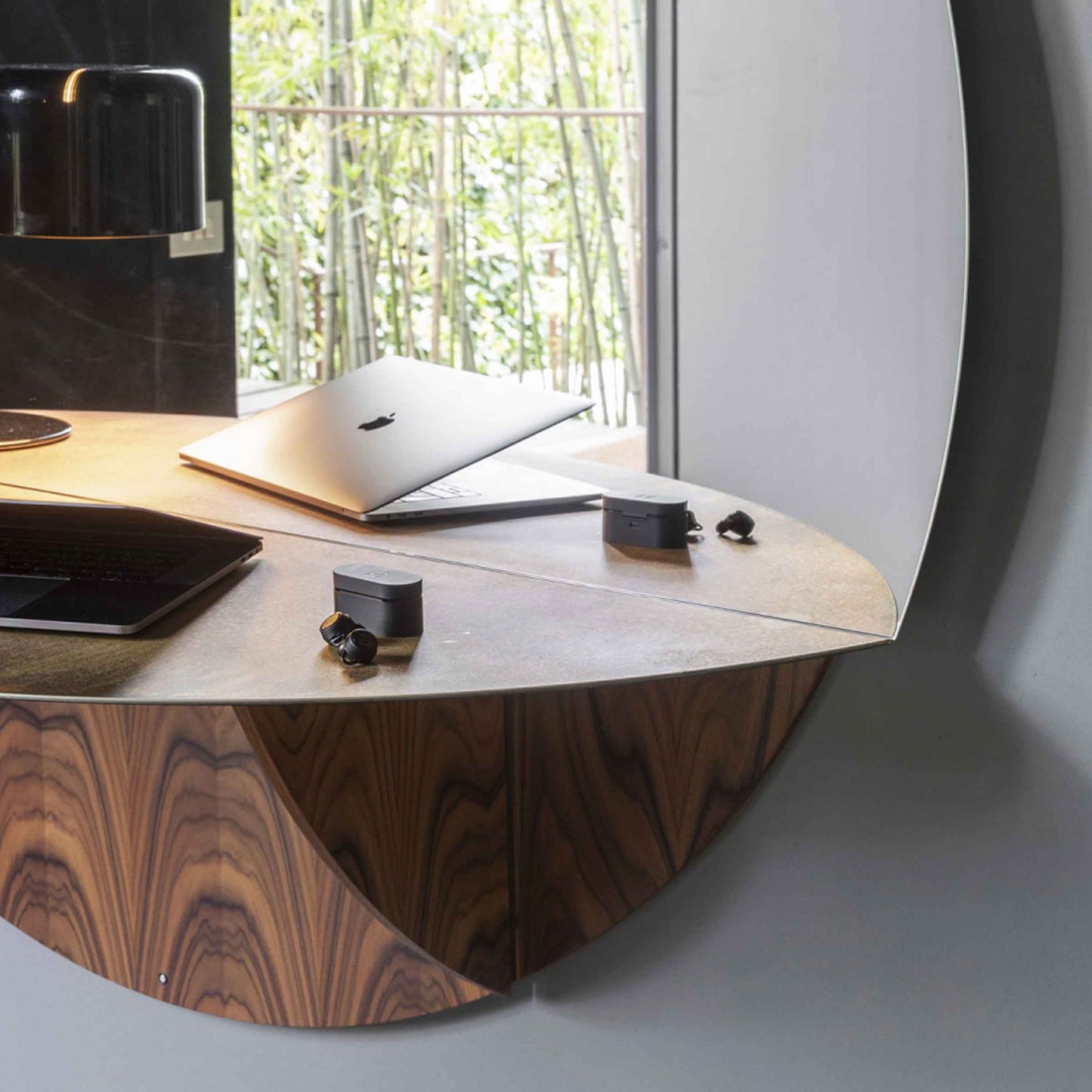 Mogg Brame Console Wall Mirror – Italian Designer Santos Rosewood