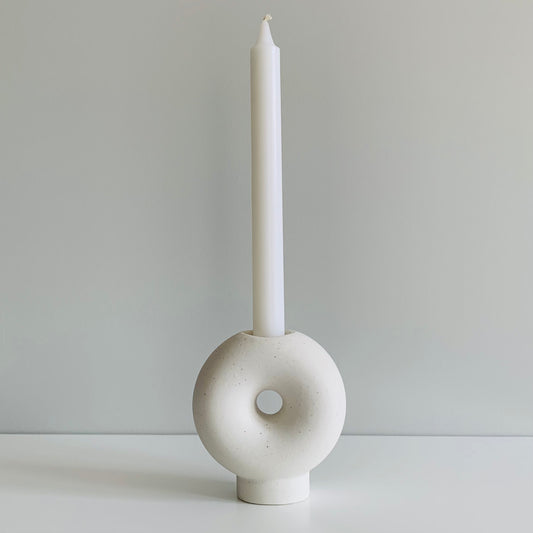 Contemporary Ceramic Circular Candleholder