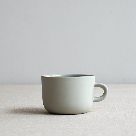 Sue Pryke tea cup in dove grey colour