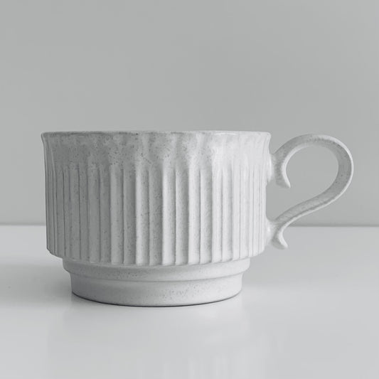 White Teacup, Stackable Teacup